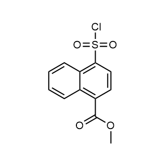 Methyl 4-(chlorosulfonyl)-1-naphthoate structure