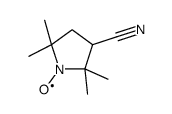 3-氰基-2,2,5,5-四甲基-1-吡咯烷基氧化物结构式