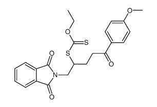 S-(1-(1,3-dioxoisoindolin-2-yl)-5-(4-methoxyphenyl)-5-oxopentan-2-yl) O-ethyl carbonodithioate Structure