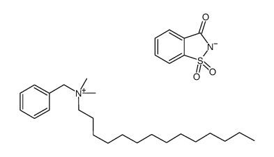 benzyldimethyl(tetradecyl)ammonium, salt with 1,2-benzisothiazol-3(2H)-one 1,1-dioxide (1:1) picture