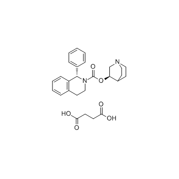 琥珀酸索利那新结构式