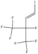 1H,2H-Heptafluoro(1-iodo-3-methylbut-1-ene) 97%结构式