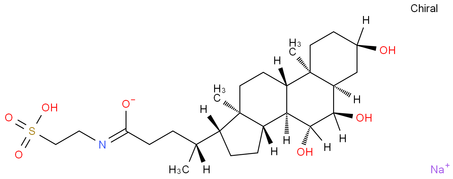 Tauro-ω-muricholic Acid (sodium salt)结构式
