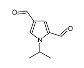 1H-Pyrrole-2,4-dicarboxaldehyde,1-(1-methylethyl)-(9CI)结构式