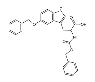 5-benzyloxy-Nα-benzyloxycarbonyl-DL-tryptophan Structure