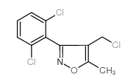 4-CHLOROMETHYL-3-(2,6-DICHLOROPHENYL)-5-METHYLISOXAZOLE structure