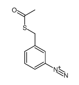 3-(acetylsulfanylmethyl)benzenediazonium Structure