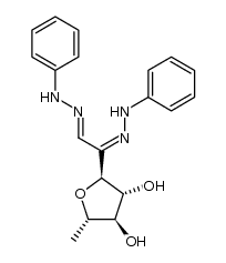 3,6-anhydro-7-deoxy-L-manno-2-heptulose phenylosazone Structure