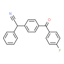 2-[4-(4-FLUOROBENZOYL)PHENYL]-2-PHENYLACETONITRILE结构式