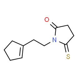 2-Pyrrolidinone,1-[2-(1-cyclopenten-1-yl)ethyl]-5-thioxo- Structure