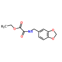 ETHYL N-[3,4-(METHYLENE-DIOXYPHENYL)-METHYL]-OXAMATE Structure