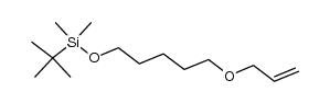 ((5-(allyloxy)pentyl)oxy)(tert-butyl)dimethylsilane结构式