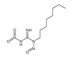 2-nitro-1-nitroso-1-octylguanidine结构式