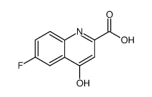 6-Fluoro-4-hydroxy-quinoline-2-carboxylic acid结构式