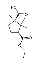 (1R)-cis-camphoric acid-3-ethyl ester Structure