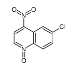 6-CHLORO-4-NITROQUINOLINE-1-OXIDE Structure