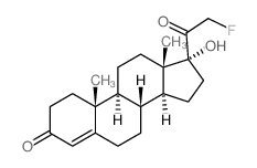 Pregn-4-ene-3,20-dione,21-fluoro-17-hydroxy- (7CI,8CI) structure