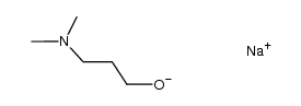 3-dimethylamino-propan-1-ol, sodium salt Structure