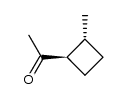 Ethanone, 1-(2-methylcyclobutyl)-, cis- (9CI) structure