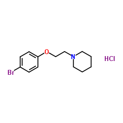 N-(2-(4-溴苯氧基)乙基)哌啶盐酸盐结构式