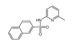 N-(6-methylpyridin-2-yl)naphthalene-2-sulfonamide结构式