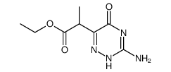 2-(3-amino-5-oxo-2(4),5-dihydro-[1,2,4]triazin-6-yl)-propionic acid ethyl ester结构式