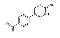 5-(4-nitrophenyl)-6H-1,3,4-thiadiazin-2-amine结构式