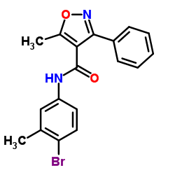 N-(4-Bromo-3-methylphenyl)-5-methyl-3-phenyl-1,2-oxazole-4-carboxamide Structure