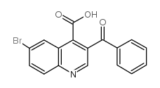 3-BENZOYL-6-BROMO-QUINOLINE-4-CARBOXYLICACID Structure