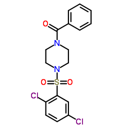 {4-[(2,5-Dichlorophenyl)sulfonyl]-1-piperazinyl}(phenyl)methanone Structure