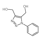 [5-(hydroxymethyl)-3-phenyl-triazol-4-yl]methanol Structure