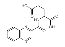 2-(quinoxaline-2-carbonylamino)pentanedioic acid结构式