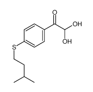 2,2-dihydroxy-1-[4-(3-methylbutylsulfanyl)phenyl]ethanone Structure