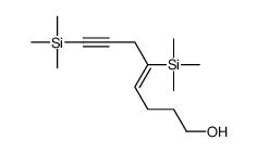 5,8-bis(trimethylsilyl)oct-4-en-7-yn-1-ol结构式