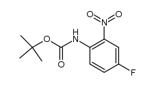 tert-butyl 4-fluoro-2-nitrophenylcarbamate structure