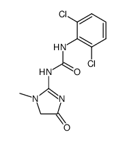 1-(2,6-dichlorophenyl)-3-(1-methyl-4-oxo-2-imidazolidinylidene) urea Structure