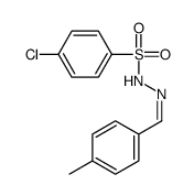 4-chloro-N-[(E)-(4-methylphenyl)methylideneamino]benzenesulfonamide结构式