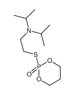 2-[[2-(Diisopropylamino)ethyl]thio]-1,3,2-dioxaphosphorinane-2-oxide structure