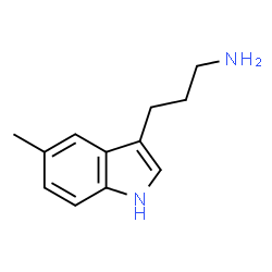 3-(5-甲基-3-吲哚基)-1-丙胺结构式