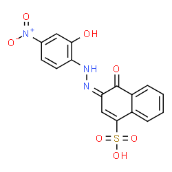 4-hydroxy-3-[(2-hydroxy-4-nitrophenyl)azo]naphthalenesulphonic acid结构式