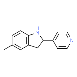 1H-Indole,2,3-dihydro-5-methyl-2-(4-pyridinyl)-(9CI)结构式