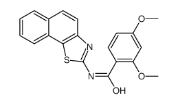 N-benzo[g][1,3]benzothiazol-2-yl-2,4-dimethoxybenzamide Structure