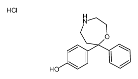 4-(7-phenyl-1,4-oxazepan-7-yl)phenol,hydrochloride结构式