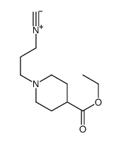 4-Piperidinecarboxylicacid,1-(3-isocyanopropyl)-,ethylester(9CI) structure