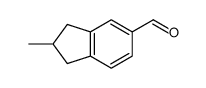 2-methyl-2,3-dihydro-1H-indene-5-carbaldehyde结构式