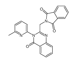 2-[[3-(6-methylpyridin-2-yl)-4-oxoquinazolin-2-yl]methyl]isoindole-1,3-dione Structure