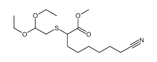 methyl 8-cyano-2-(2,2-diethoxyethylsulfanyl)octanoate结构式