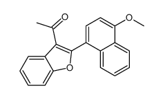 1-[2-(4-methoxynaphthalen-1-yl)-1-benzofuran-3-yl]ethanone结构式