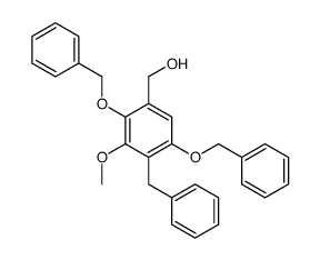 [4-benzyl-3-methoxy-2,5-bis(phenylmethoxy)phenyl]methanol结构式