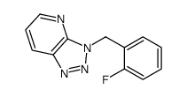 3-[(2-fluorophenyl)methyl]triazolo[4,5-b]pyridine Structure